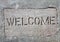 Concrete welcome mat