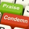 Condemn Praise Keys Means Appreciate or Blame
