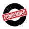 Condemned rubber stamp