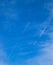 Condensation trail of passenger aircraft in form of a lattice in the sky