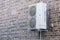 Condenser unit for air conditioning system wall mounted outdoors