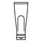 Conditioner creme tube icon, outline style