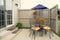 Condo Patio Furniture with Umbrella