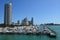 Condo Towers Overlooking a Miami Beach Marina