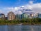 Condo towers in urban Calgary