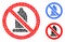 Condom forbidden Composition Icon of Circles