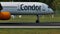 Condor airplane taxiing in Frankfurt Airport FRA