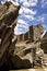 Condor temple in Machu Pichu, Cusco, Peru