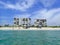 Condos with hurricane shutters up for hurricane season