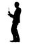 Conductor silhouette vector