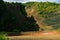 The cone of the Croscat Volcano, Catalonia, Spain Garrotxa Province.