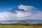 The cone of the Klyuchevskaya Sopka, the stratovolcano