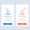 Cone, Protection, Road, Roadblock, Stop, Warning  Blue and Red Download and Buy Now web Widget Card Template