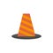 Cone, Protection, Road, Roadblock, Stop, Warning  Flat Color Icon. Vector icon banner Template