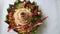 Cone Shaped Rice with Indonesian National Ribbon called Nasi Tumpeng Merah Putih For Independence Day Celebration at 17 August