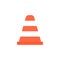 Cone solid icon, navigation and traffic warning