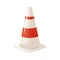 Cone traffice. Cone for safe traffic during road construction.