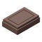 Confectioner chocolate icon, isometric style