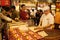 Confectioner manufactures biscuits in candy store in Macau