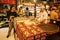 Confectioner manufactures biscuits in candy store in Macau