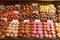 Confectionery at Boqueria market place in Barcelona, Spain