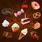 Confectionery vector icons