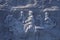 Confederate Civil War Memorial in Stone Mountain Park, Atlanta, GA, made of granite depicting Jefferson Davis, Robert E. Lee and