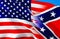 Confederate States of America flag. Historical national flag of the Confederate States of America. Known as Confederate Battle,