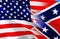 Confederate States of America flag. Historical national flag of the Confederate States of America. Known as Confederate Battle,