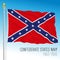 Confederate states historical navy flag, 1863 - 1865, United States