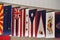 Confederation many states united states of america flags