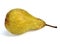 Conference Pear, pyrus communis, Fruit against White Background