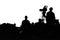 Conference production cameraman silhouette