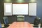 Conference Table w/Blank Whiteboard