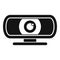 Conference web camera icon simple vector. Video camcorder