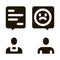 confession to priest icon Vector Glyph Illustration