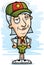 Confident Cartoon Senior Citizen Scout