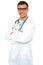 Confident physician posing with arms crossed