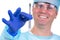 Confident Surgeon Holding Scalpel Before High Risk Surgery