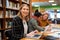 She is confident she will ace the exams. Portrait of a cheerful young female student working on her laptop and studying