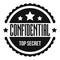 Confidental logo, simple style.