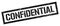 CONFIDENTIAL black grungy rectangle stamp