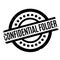 Confidential Folder rubber stamp