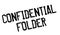 Confidential Folder rubber stamp