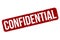 Confidential Grunge Rubber Stamp, Vector Illustration