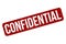 Confidential Grunge Rubber Stamp On White Background