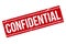 Confidential Grunge Rubber Stamp On White Background, Vector Illustration