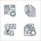 Confidential information line icons. linear set. quality vector line set such as information, employee, archive