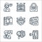 confidential information line icons. linear set. quality vector line set such as secret message, safety, employee, classified,