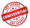 Confidential stamp